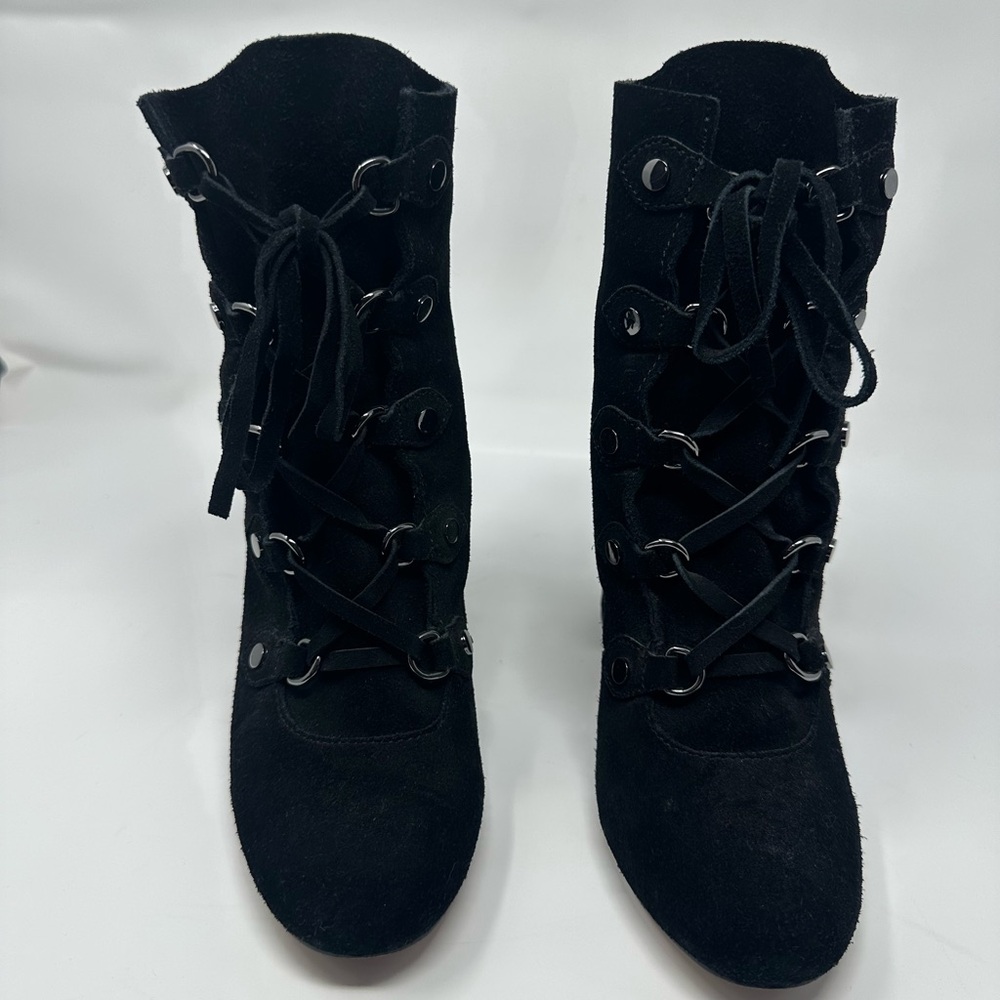 Splendid Black Lace-Up Women's Boots